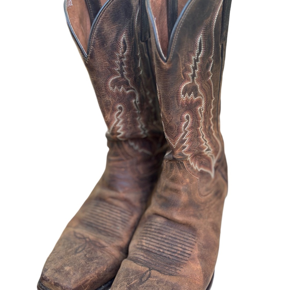 Dan Post Renegade Distressed Brown Cowboy Boots